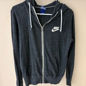 Nike Women's Black Zip-Up Hoodie